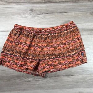 Patagonia Women XL Aztec Tribal Print Elastic Waist Drawstring Shorts
